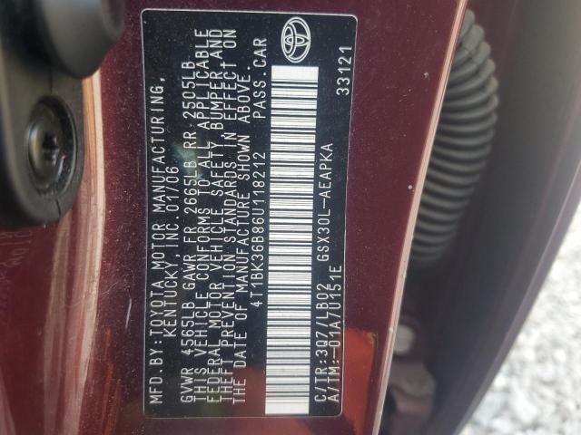 Photo 12 VIN: 4T1BK36B86U118212 - TOYOTA AVALON XL 