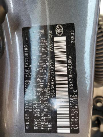 Photo 11 VIN: 4T1BK36B87U173535 - TOYOTA AVALON XL 