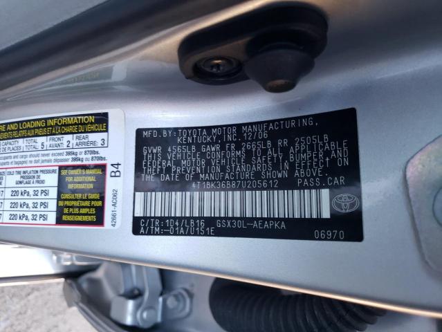 Photo 11 VIN: 4T1BK36B87U205612 - TOYOTA AVALON 