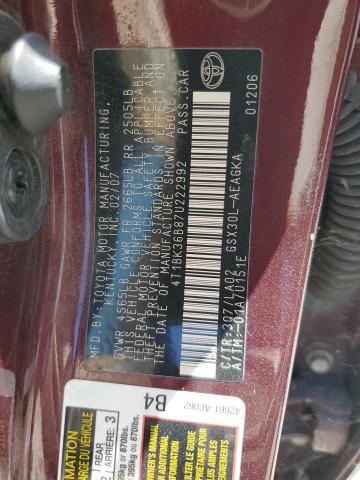 Photo 12 VIN: 4T1BK36B87U222992 - TOYOTA AVALON 