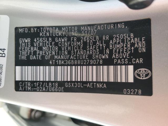 Photo 11 VIN: 4T1BK36B88U279078 - TOYOTA AVALON XL 