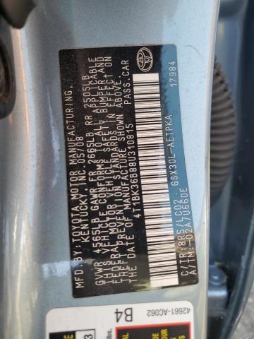 Photo 11 VIN: 4T1BK36B88U310815 - TOYOTA AVALON XL 