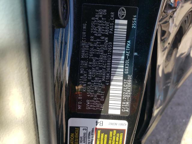 Photo 12 VIN: 4T1BK36B88U312659 - TOYOTA AVALON XL 