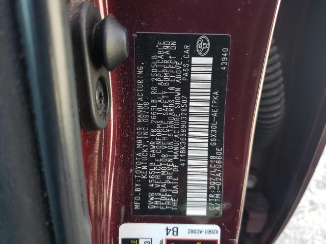 Photo 11 VIN: 4T1BK36B89U328507 - TOYOTA AVALON XL 