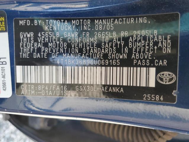 Photo 11 VIN: 4T1BK36B96U069165 - TOYOTA AVALON XL 