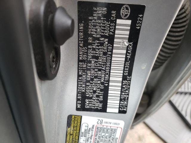 Photo 12 VIN: 4T1BK36B96U078187 - TOYOTA AVALON XL 