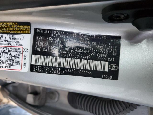 Photo 12 VIN: 4T1BK36B96U144964 - TOYOTA AVALON 