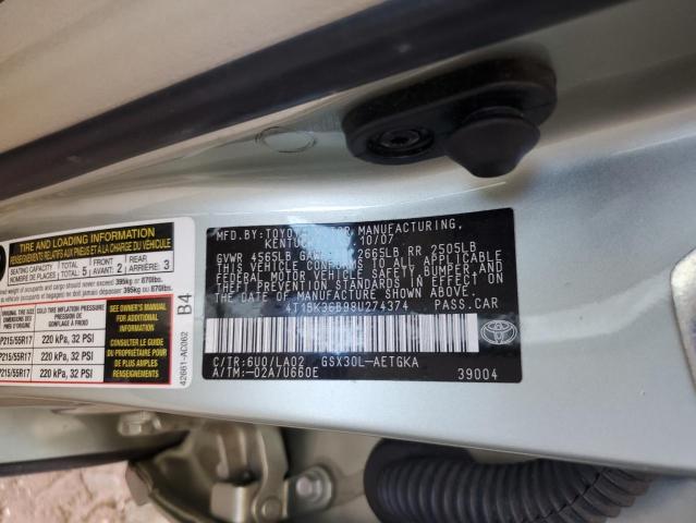 Photo 11 VIN: 4T1BK36B98U274374 - TOYOTA AVALON XL 