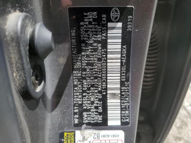 Photo 11 VIN: 4T1BK36BX6U075475 - TOYOTA AVALON XL 