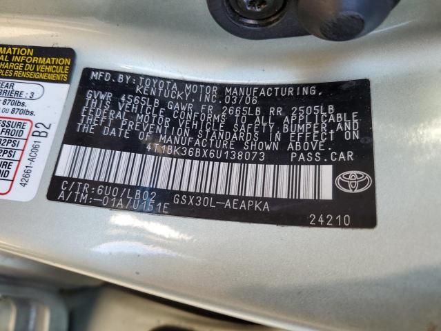 Photo 11 VIN: 4T1BK36BX6U138073 - TOYOTA AVALON 