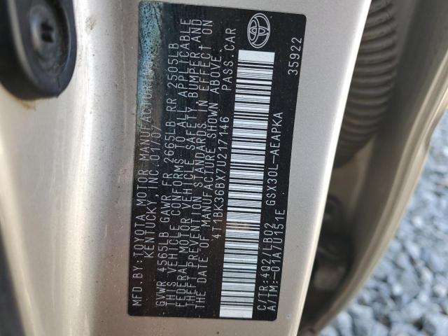 Photo 11 VIN: 4T1BK36BX7U217146 - TOYOTA AVALON XL 