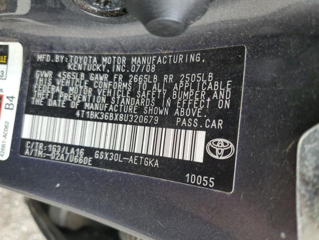 Photo 11 VIN: 4T1BK36BX8U320679 - TOYOTA AVALON XL 