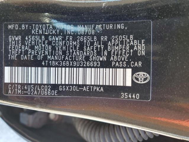 Photo 11 VIN: 4T1BK36BX9U326693 - TOYOTA AVALON 