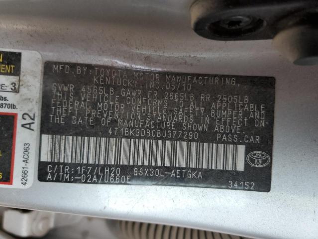 Photo 11 VIN: 4T1BK3DB0BU377290 - TOYOTA AVALON 