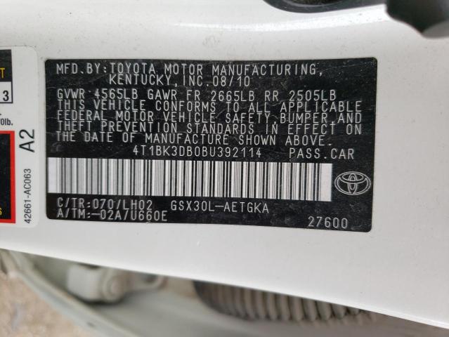 Photo 11 VIN: 4T1BK3DB0BU392114 - TOYOTA AVALON BAS 