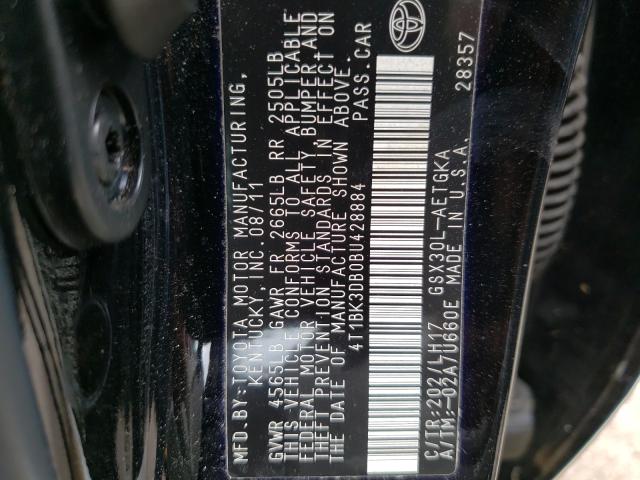 Photo 9 VIN: 4T1BK3DB0BU428884 - TOYOTA AVALON BAS 