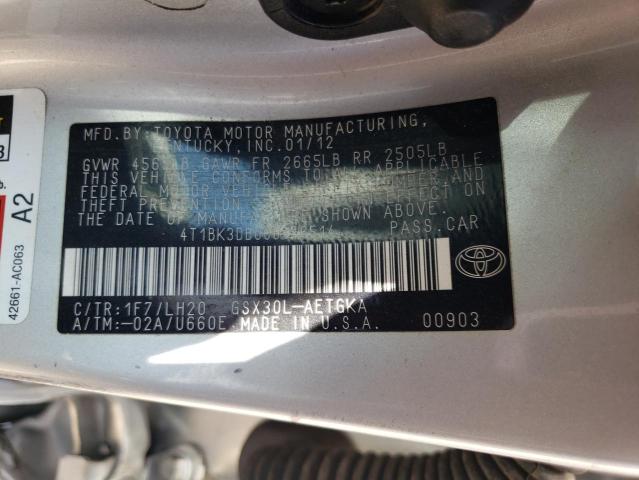 Photo 11 VIN: 4T1BK3DB0CU446514 - TOYOTA AVALON BAS 