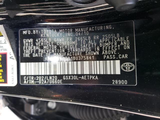 Photo 11 VIN: 4T1BK3DB1BU375841 - TOYOTA AVALON BAS 