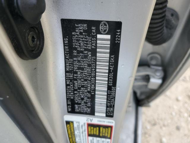 Photo 12 VIN: 4T1BK3DB1BU405775 - TOYOTA AVALON BAS 