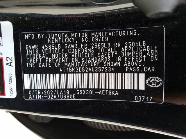 Photo 9 VIN: 4T1BK3DB2AU357234 - TOYOTA AVALON XL 