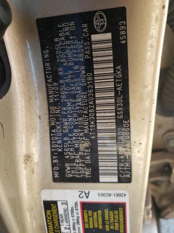 Photo 9 VIN: 4T1BK3DB2AU363180 - TOYOTA AVALON XL 