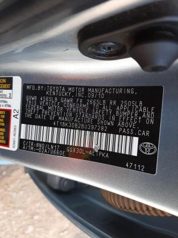 Photo 9 VIN: 4T1BK3DB2BU397282 - TOYOTA AVALON BAS 