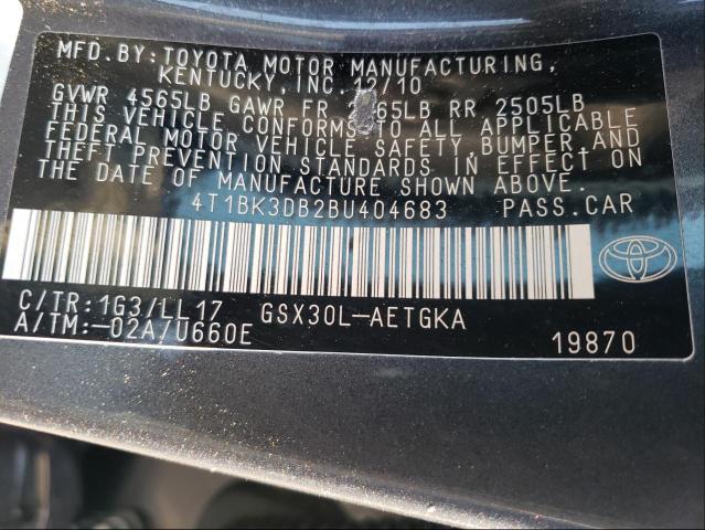 Photo 9 VIN: 4T1BK3DB2BU404683 - TOYOTA AVALON BAS 