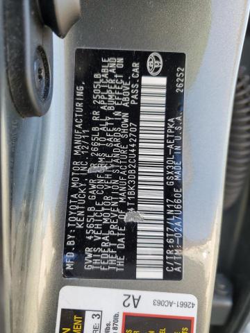 Photo 11 VIN: 4T1BK3DB2CU442707 - TOYOTA AVALON 