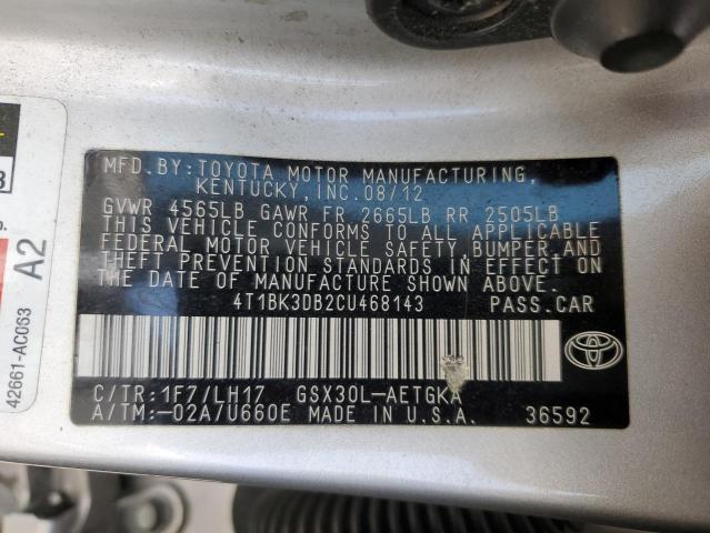 Photo 11 VIN: 4T1BK3DB2CU468143 - TOYOTA AVALON 