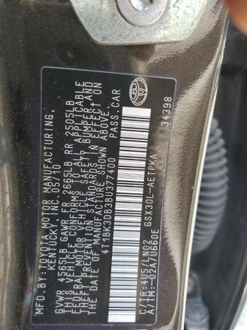 Photo 11 VIN: 4T1BK3DB3BU377400 - TOYOTA AVALON BAS 