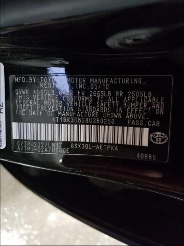 Photo 9 VIN: 4T1BK3DB3BU380250 - TOYOTA AVALON BAS 