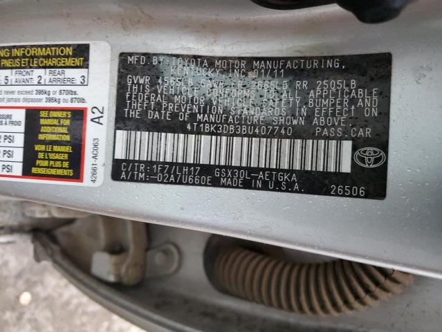 Photo 11 VIN: 4T1BK3DB3BU407740 - TOYOTA AVALON 