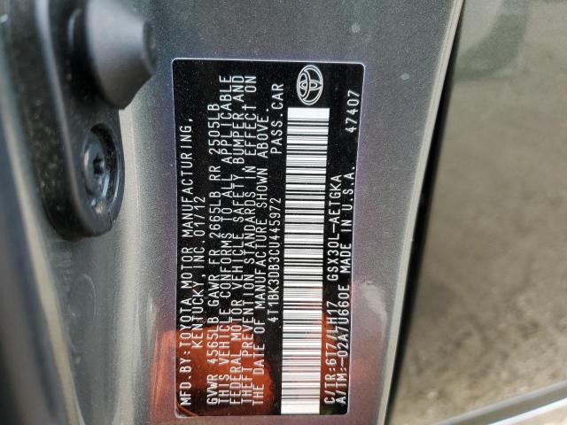 Photo 12 VIN: 4T1BK3DB3CU445972 - TOYOTA AVALON BAS 