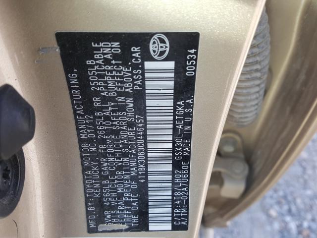 Photo 9 VIN: 4T1BK3DB3CU446457 - TOYOTA AVALON BAS 