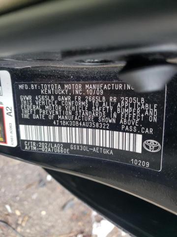 Photo 9 VIN: 4T1BK3DB4AU358322 - TOYOTA AVALON XL 