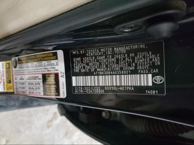 Photo 9 VIN: 4T1BK3DB4AU358921 - TOYOTA AVALON XL 