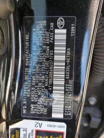 Photo 9 VIN: 4T1BK3DB4BU371783 - TOYOTA AVALON BAS 