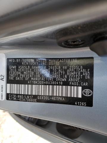 Photo 11 VIN: 4T1BK3DB4BU380418 - TOYOTA AVALON BAS 