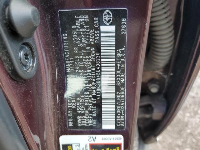 Photo 12 VIN: 4T1BK3DB4BU408220 - TOYOTA AVALON 