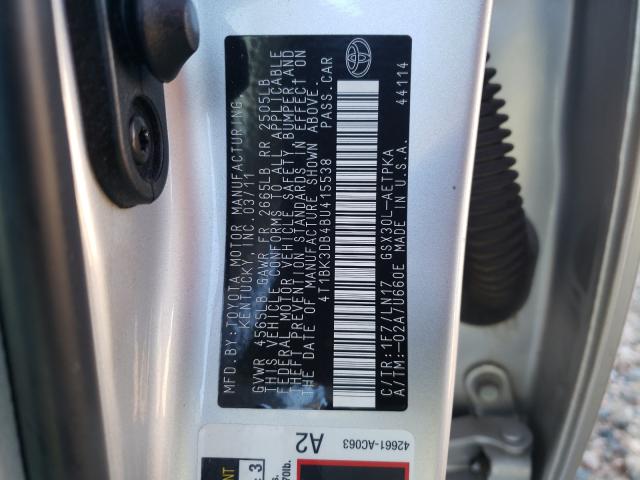 Photo 9 VIN: 4T1BK3DB4BU415538 - TOYOTA AVALON BAS 