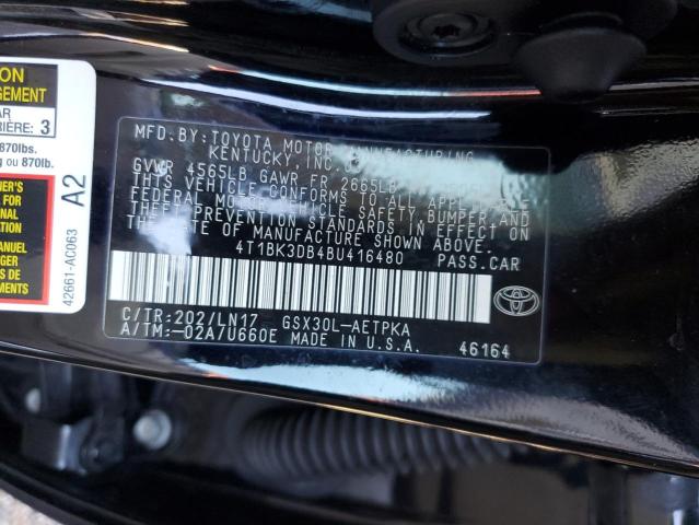 Photo 11 VIN: 4T1BK3DB4BU416480 - TOYOTA AVALON BAS 