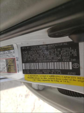 Photo 9 VIN: 4T1BK3DB4BU419881 - TOYOTA AVALON BAS 