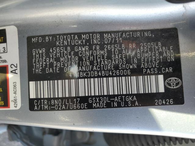 Photo 9 VIN: 4T1BK3DB4BU426006 - TOYOTA AVALON BAS 