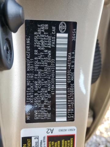 Photo 11 VIN: 4T1BK3DB4BU433733 - TOYOTA AVALON BAS 