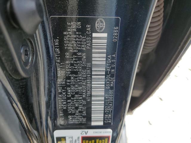 Photo 12 VIN: 4T1BK3DB4BU438706 - TOYOTA AVALON BAS 