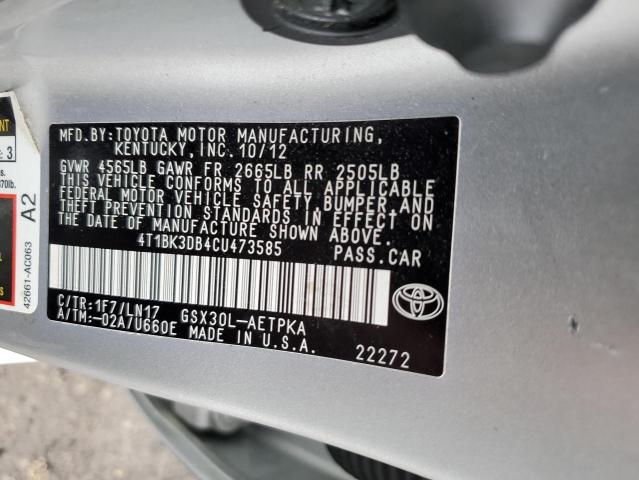 Photo 11 VIN: 4T1BK3DB4CU473585 - TOYOTA AVALON 