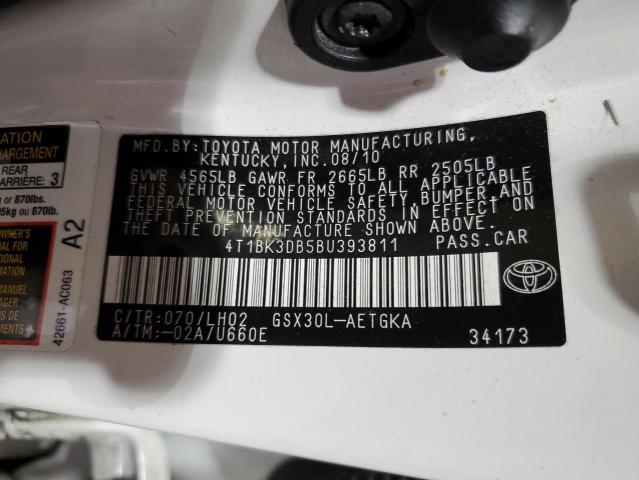 Photo 11 VIN: 4T1BK3DB5BU393811 - TOYOTA AVALON BAS 