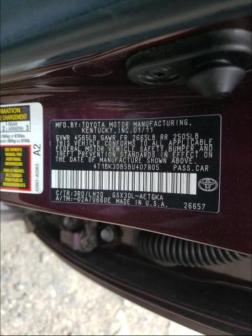 Photo 9 VIN: 4T1BK3DB5BU407805 - TOYOTA AVALON BAS 