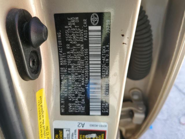 Photo 11 VIN: 4T1BK3DB5BU435166 - TOYOTA AVALON BAS 