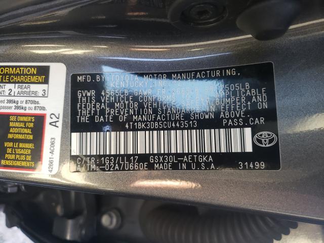 Photo 9 VIN: 4T1BK3DB5CU443513 - TOYOTA AVALON BAS 